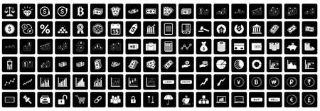 business and finance icon set vector sign symbolのイラスト素材