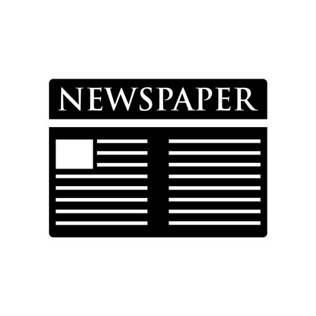 newspaper icon illustrationsのイラスト素材