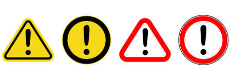 warning traffic sign icon, warning traffic sign vector, warning traffic sign symbolのイラスト素材