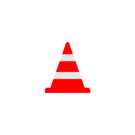 traffic cone icon vector symbolのイラスト素材