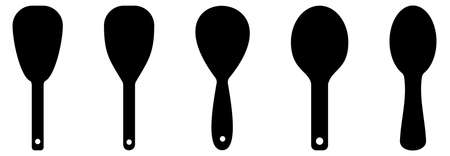 kitchen utensils icon set vector sign symbolのイラスト素材