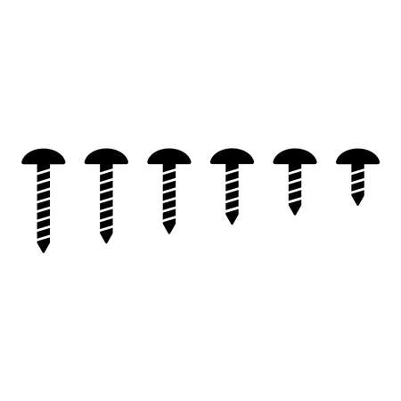 bolt icon set vector sign symbolのイラスト素材