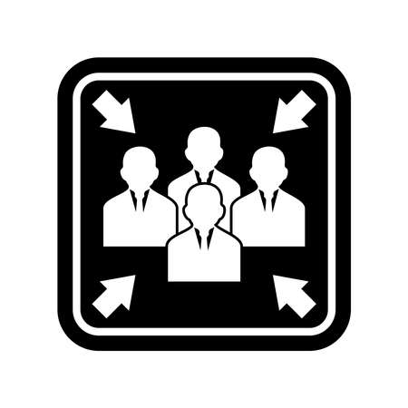 assembly point icon vector sign symbolのイラスト素材