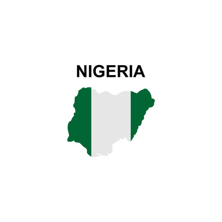 maps of Nigeria icon vector sign symbolのイラスト素材