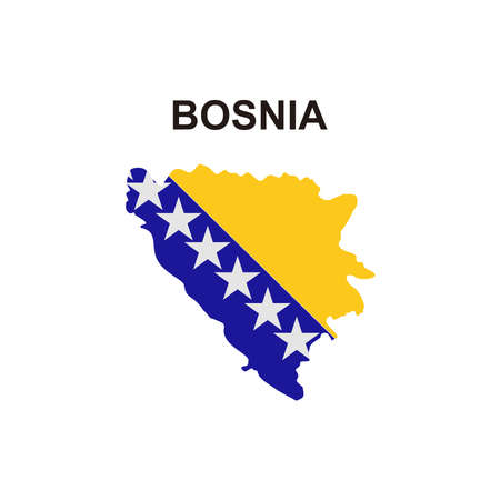 maps of Bosnia icon vector sign symbolのイラスト素材