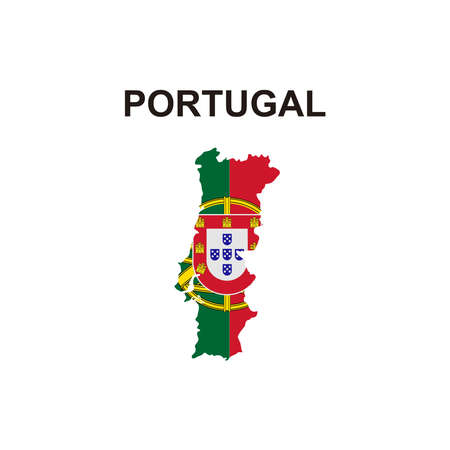 maps of Portugal icon vector sign symbolのイラスト素材