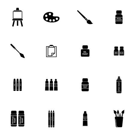 painting tools icon set vector sign symbolのイラスト素材