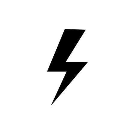 thunder lighting icon vector sign symbolのイラスト素材
