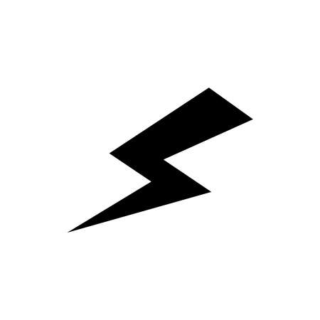 thunder lighting icon vector sign symbolのイラスト素材