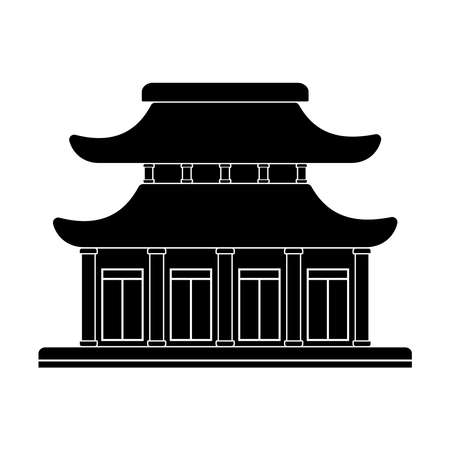 Hinduism temple icon vector sign symbolのイラスト素材