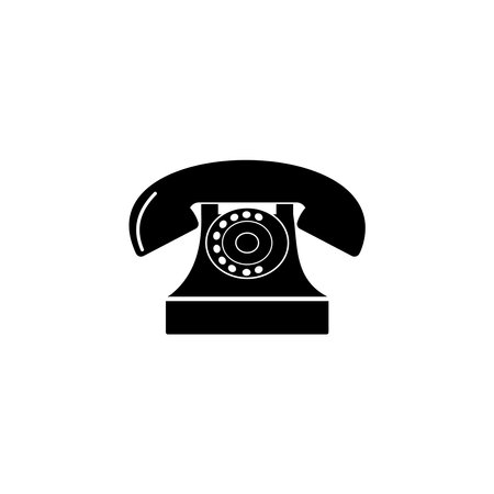 telephone icon set, old telephone icon vector sign symbolのイラスト素材
