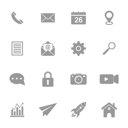website icon set, website vector set sign symbolのイラスト素材