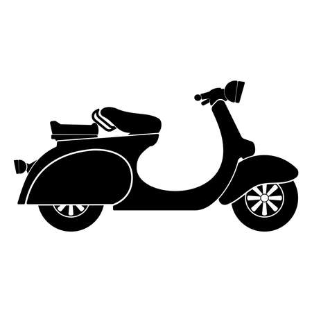 motorcycle icon set, motorcycle vector set sign symbol of transportationsのイラスト素材