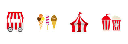 circus icon set, circus vector set sign symbolの写真素材