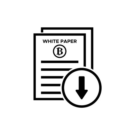 white paper icon, white paper vector sign symbolのイラスト素材