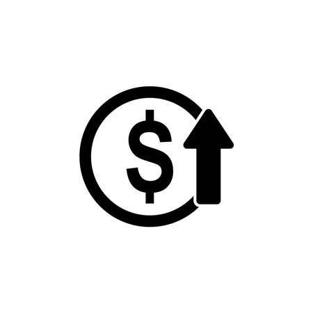 money profit icon, money profit vector sign symbolのイラスト素材
