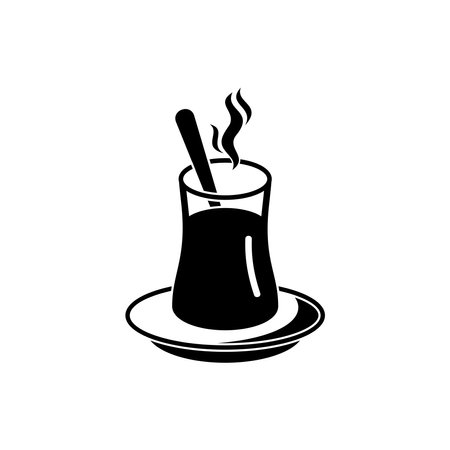 Turkey tea icon, Turkey tea vector sign symbolのイラスト素材