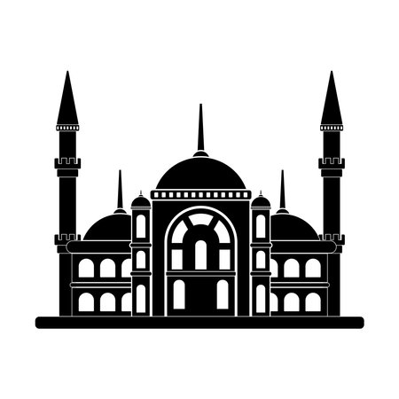 mosque icon, mosque vector sign symbolのイラスト素材