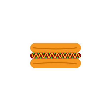 hot dog icon vector sign symbolのイラスト素材