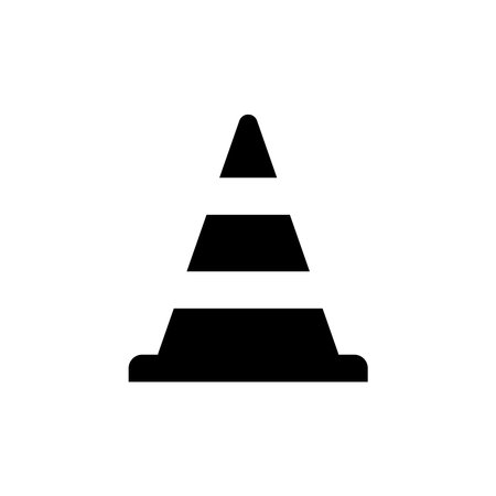 traffic cone sign icon vector symbolのイラスト素材
