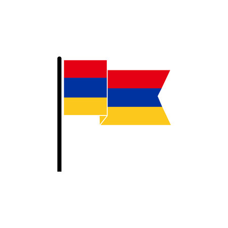 Armenia independence day vector icon set sign symbolのイラスト素材