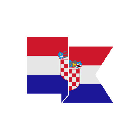 independence day of croatia icon set vector sign symbolのイラスト素材