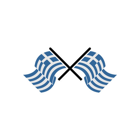 Greece flags icon set,vector sign symbol of independence dayのイラスト素材