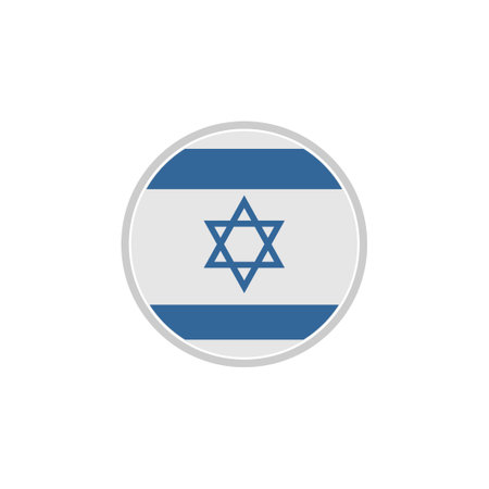 Israel flags icon set, Israel independence day icon set vector sign symbolのイラスト素材