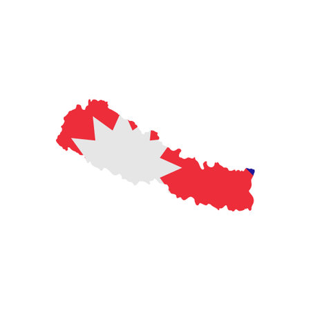 Nepal flags icon set, Nepal independence day icon set vector sign symbolのイラスト素材