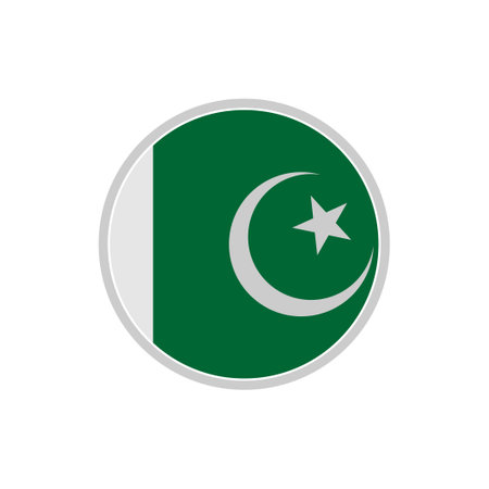 Pakistan flags icon set, Pakistan independence day icon set sign vector symbolのイラスト素材