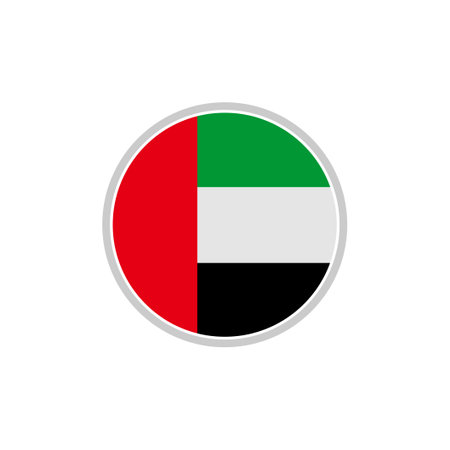 United Arab Emirates flags icon set, United Arab Emirates independence day icon set vector sign symbolのイラスト素材