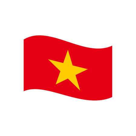 Vietnam flags icon set, Vietnam independence day icon set vector sign symbolのイラスト素材