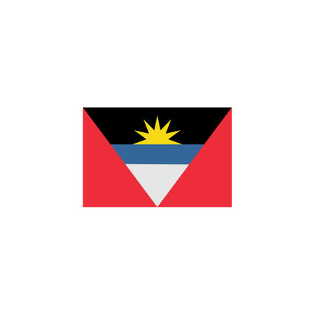 Antigua flags icon set, Antigua independence day icon set vector sign symbolのイラスト素材