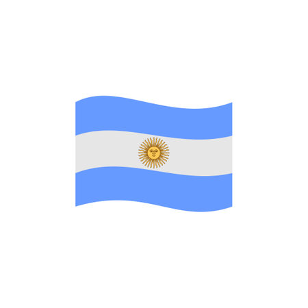 Argentina flags icon set, Argentina independence day icon set vector sign symbolのイラスト素材