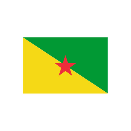 French guiana flags icon set, French guiana independence day icon set vector sign symbolのイラスト素材