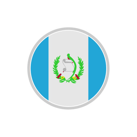 Guatemala flags icon set, Guatemala independence day icon set vector sign symbolのイラスト素材