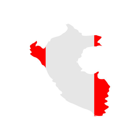 Peru flags icon set, Peru independence day icon set vector sign symbolのイラスト素材