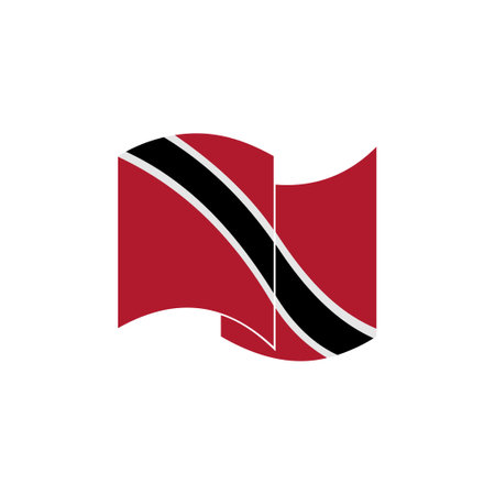 Trinidad flags icon set, Trinidad independence day icon set vector sign symbolのイラスト素材