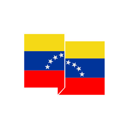 Venezuela flags icon set, Venezuela independence day icon set vector sign symbolのイラスト素材