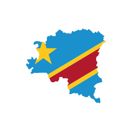 Congo flags icon set, Congo independence day icon set vector sign symbolのイラスト素材