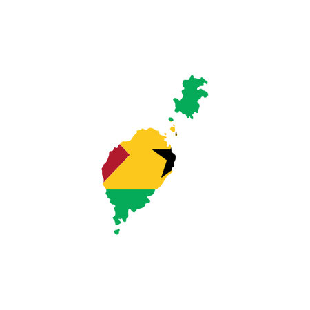 Sao tome flags icon set, Sao tome independence day icon set vector sign symbolのイラスト素材