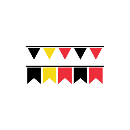 Uganda flags icon set, Uganda independence day icon set vector sign symbolのイラスト素材