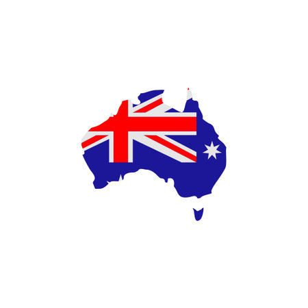 Australia flag icon set, Australia independence day icon set vector sign symbolのイラスト素材