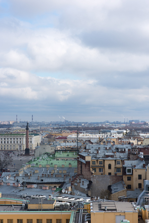 St. Petersburg, Russia - 24 April 2016: view of the historic centre of St. Petersburg, Russia, in the spring. A popular tourist attraction. Vertical photoのeditorial素材