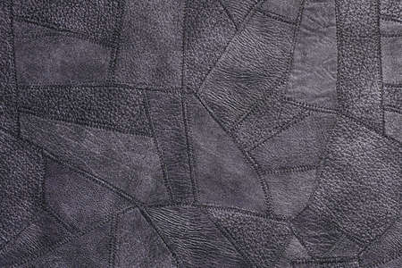 Gray fine polygon-textured leather. Natural expensive products.の写真素材