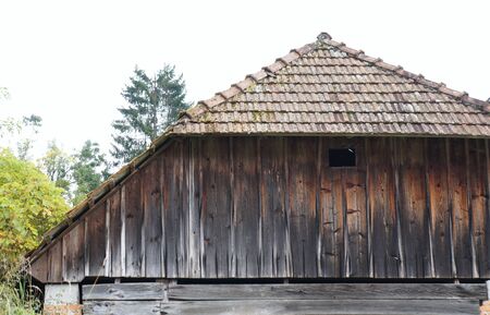 Old wooden rural house, Sloveniaの写真素材