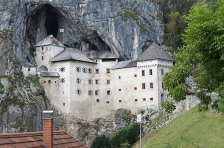 Postojna castle inside the mountain, Sloveniaのeditorial素材