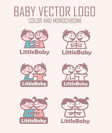 Baby logo vector illustrationのイラスト素材