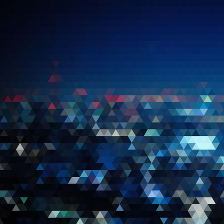 pattern of geometric shapes. Colorful city mosaic. Triangle background