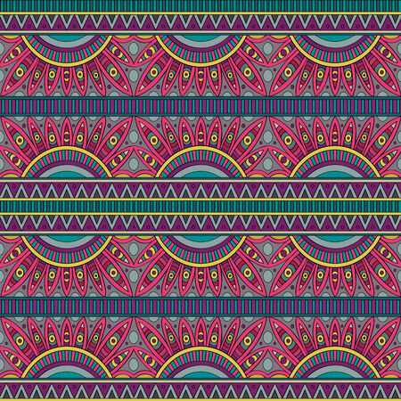 Abstract vector tribal ethnic background seamless pattern